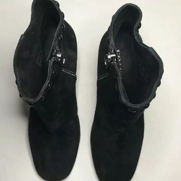 Coach Felicia Black High Heel Boots Size 5B - Picture 5 of 8